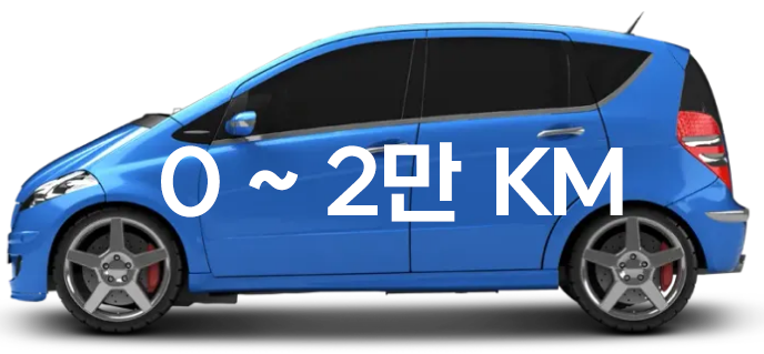 주행거리 적음 (0~2만 km 수준)