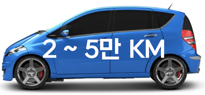 주행거리 중간 (2~5만 km 수준)