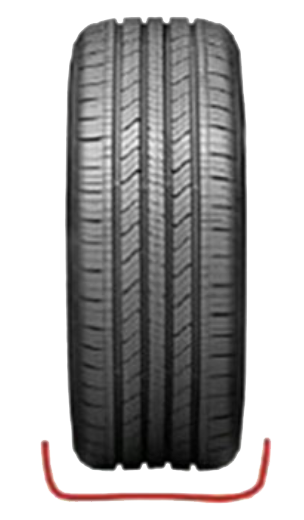 저공기압 마모 (어깨부 편마모)